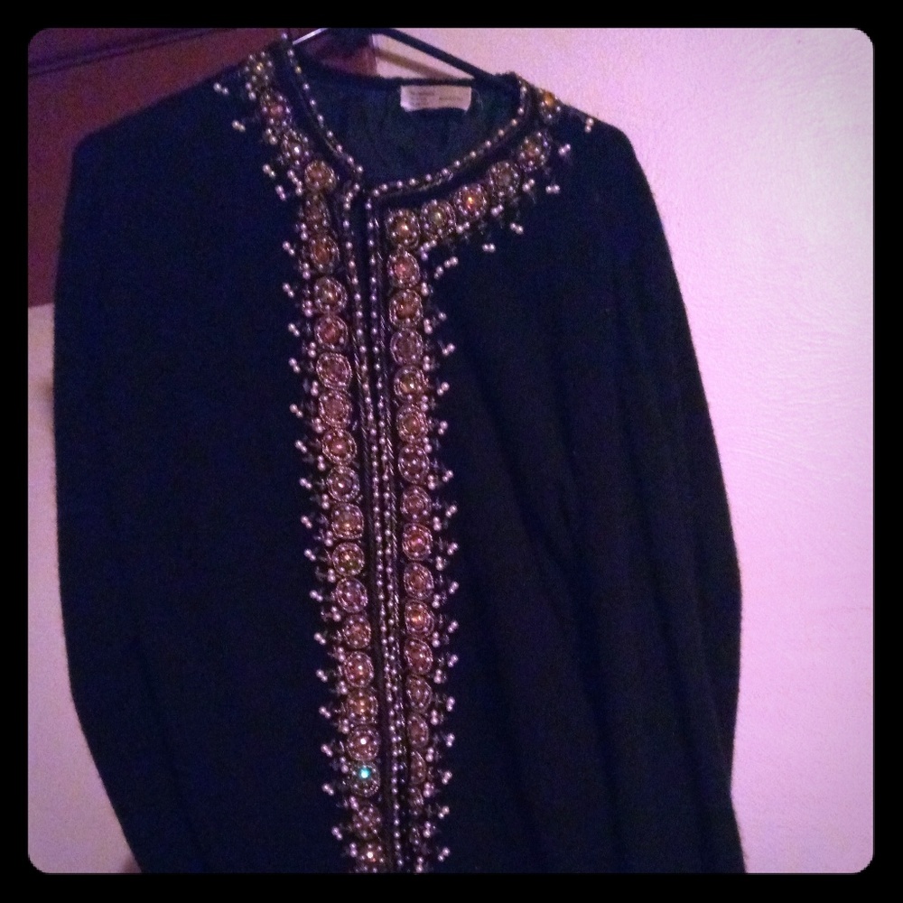 Beautiful bejeweled gorgeous sweater.